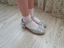 Crystal Shoes Girls Sandals High-Heel Baby Little-Girl Princess Summer Children's New