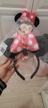 ZAFILLE-cintas para el pelo de orejas de Minnie para niña, cinta para el pelo para sesión de fotos, sombreros de fiesta de cumpleaños, accesorios para el cabello para niña