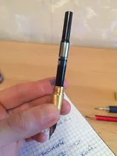 Pluma estilográfica de Metal de alta calidad, suministros de papelería para oficina y escuela, escritura, negocios, firmar, caligrafía, 1 unidad, 03923