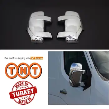 

1 Pair Side Mirror Decorative ABS Chrome Cover Accessories Left Right for Renault Master 2010 Up / Free TNT Express Shipping