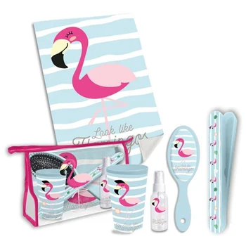 

Travel Vanity Case Flamingo Blue Pink (5 Pcs)