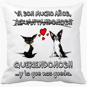 

Cushion with insert Valentine dogs cats pets phrase Love