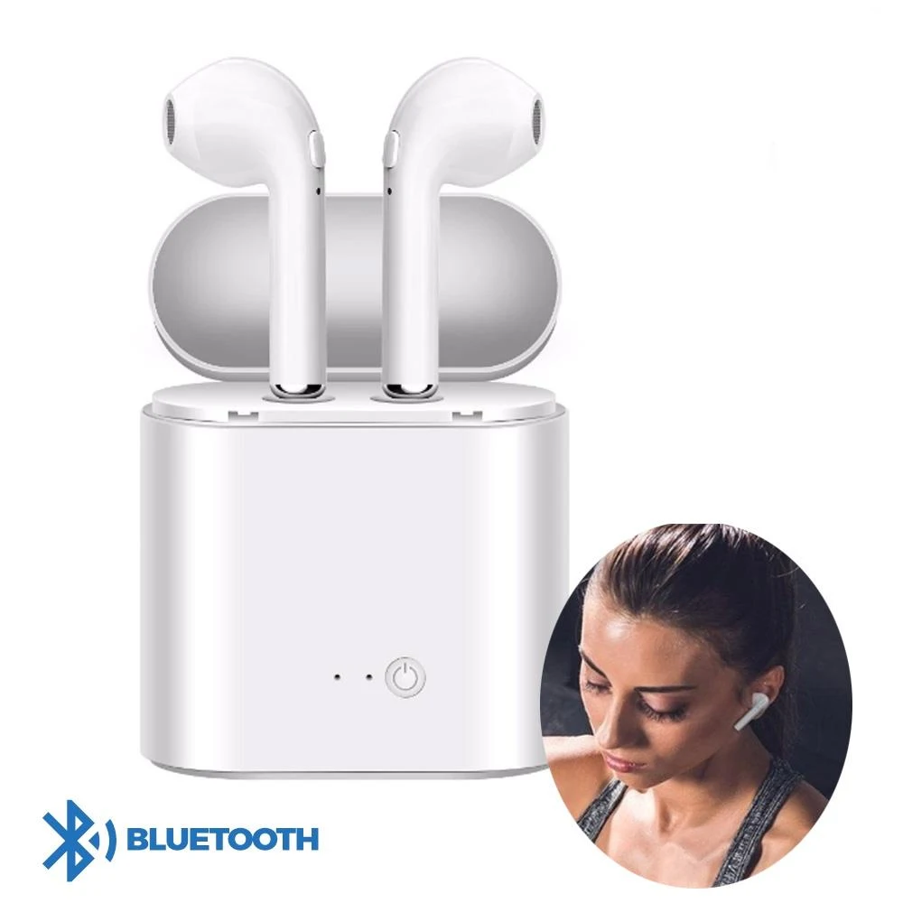 Wireless headset TWS i7s bluetooth 5 0 with wireless charging box and dual connection Android iPhone control playback