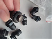 Interruptor de botón momentáneo DS228, botón de bloqueo de encendido/apagado para tablero de coche, barco, 12V, DS428, 10 Uds.