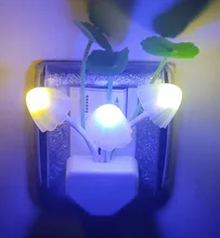 Luminaria-Lamp Mushroom Night-Light Us-Plug LED Induction-Dream Novelty Fungus 220V EU