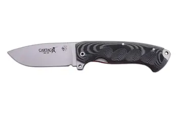 

J & V Carthage knife MICARTA black leather case