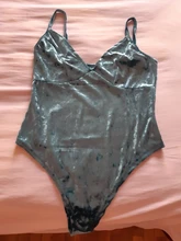Hirigin mujeres Sexy sin mangas de terciopelo mono leotardo mono Top ajustado mameluco Bodysuits