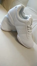 Zapatillas deportivas de fondo suave para niños, calzado deportivo de estilo moderno y cuadrado para bailar Jazz