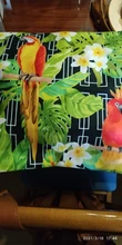 Decorative-Pillowcase Cushion-Cover Flowers Parrot Tropical-Plant Sofa 