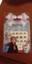Pegatinas de uña luminosa de Frozen 2 para niñas, pegatinas de maquillaje de Princesa Sofía, Blancanieves, brillo en la oscuridad para uñas, 5 uds.