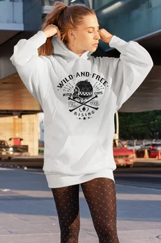 

Angemiel Wear, Wild And Free Rising White Dress Sweatshirt Tunik