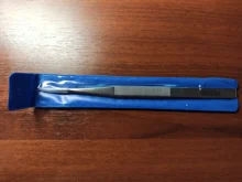 Pinzas puntiagudas de acero inoxidable alargadas, Grado Industrial, 18CM, para herramienta de reparación de teléfonos móviles