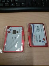 ETya-Bolsa porta tarjetas de identificación metálica para hombre y mujer, billetera para tarjetas de negocios y bancarias, funda protectora de bolsillo, placa con nombre