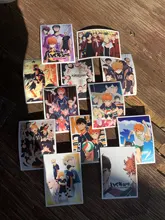 Haikyuu-Lote de 24/25 unidades de Anime japonés Pegatinas para coche, portátil, mochila de bicicleta, bricolaje, impermeable, PVC, pegatinas de juguete