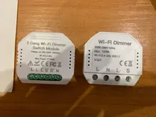 Controlador de intensidad LED inteligente para hogar, wifi inteligente con enchufe de pared, control por aplicación remota para hogar con 1/2 canales, funciona con Alexa Echo y Google Home, bricolaje