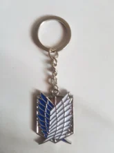 LLavero de la Legión de exploración por la libertad con alas de la libertad, llavero de la Legión de exploración por la libertad, llavero de llavero, anillo de Anime, joyería nueva, venta al por mayor