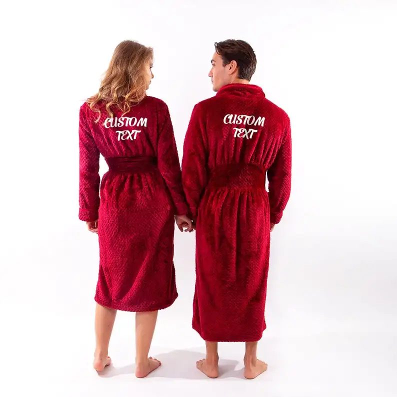 Personalized Bathrobes. His and Hers Customized Bathrobes