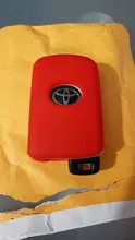 ZAD-Funda de goma de silicona para llave de coche, funda con 2 botones para Toyota Camry, RAV4, Avalon, auris
