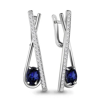 

Silver earrings with cubic zirconia