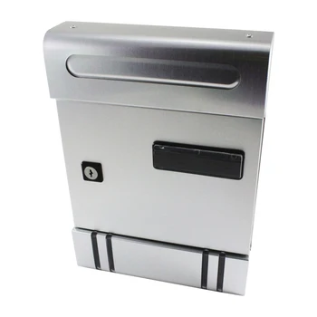 

Buzón de aluminio color plata Wurko
