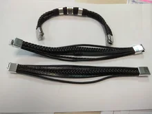 Precio al por mayor pulsera clásica de cuero genuino para hombres joyería de encanto de mano imán multicapa regalo hecho a mano para chicos geniales pulseira masculina