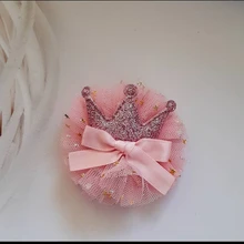 5 unids/set lindo bebé Clips de pelo brillo corona de princesa Bowknot rayas monos horquillas para niñas recién nacido bebé accesorios para el pelo