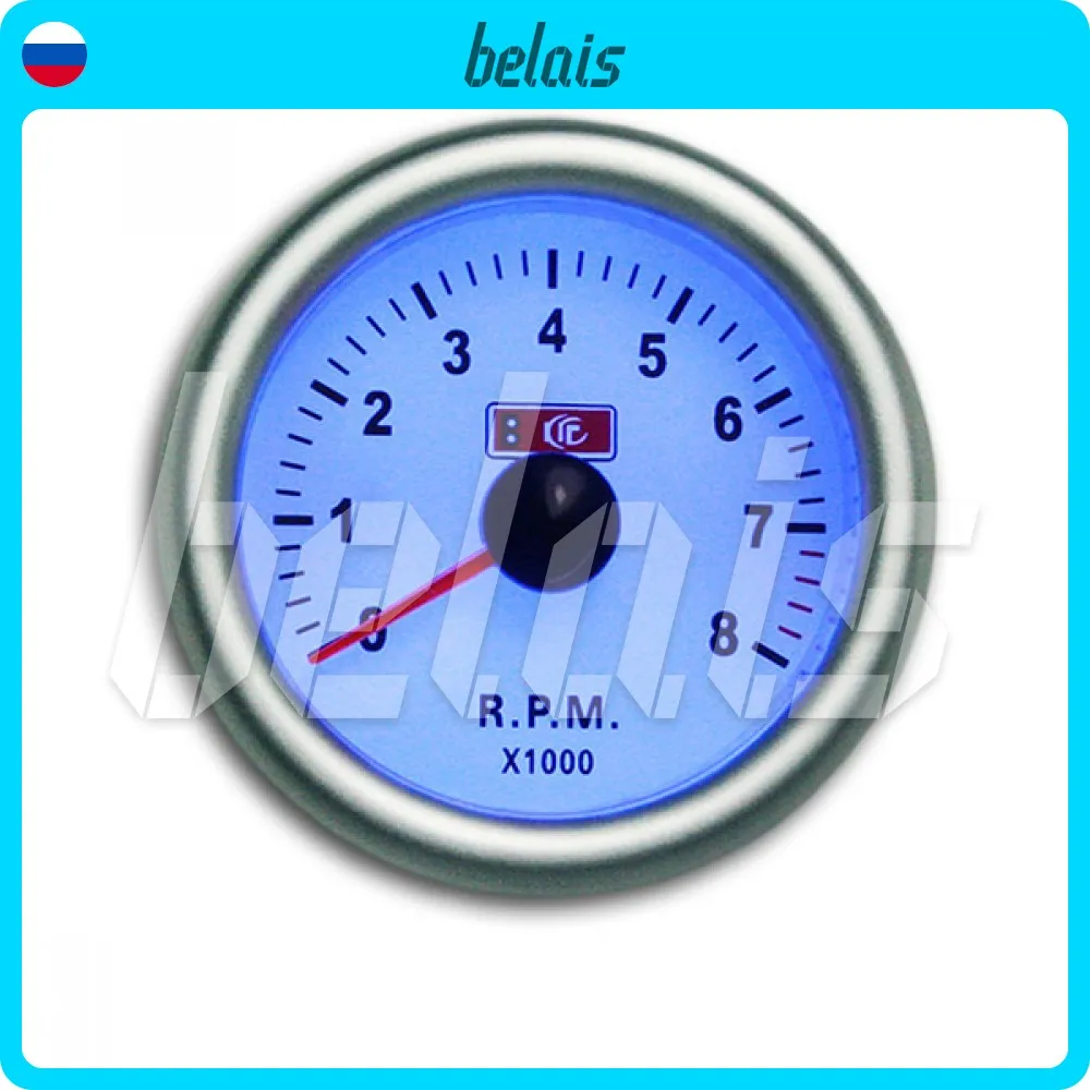 Тахометр Ket Gauge (Ø52 8000 RPM) #LED7705 |