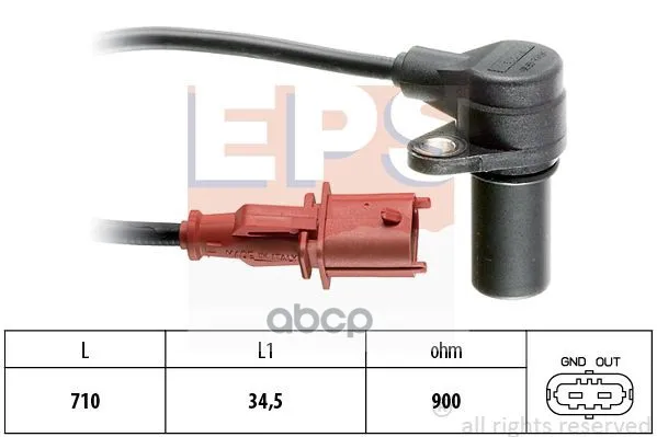 1.953.170_датчик Положения Коленвала! Alfa Romeo 145-147/156 1.4-2.0 16v 96, Fiat Marea 2.0i 98 Eps 1953170 EPS арт. 1953170