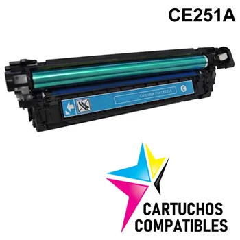 

HP CE251A Cyan Toner compatible LaserJet CP3525 CP3525X CP3525DN CP3525N CM3530 CM3530FS CM1530 CE250A CE250X CE252A CE253A