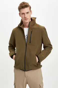 

DeFacto Man Mont Coats Men's Solid Color Zipper Coats Men's Black Red Jacket Coats Men's Spring Jacket-R1217AZ20SP