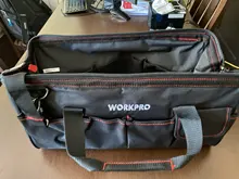 WORKPRO-Bolsas de herramientas de electricista a prueba de agua, bolso portátil impermeable, sirve como organizador de herramientas de lona, para la instalación de reparación HVAC