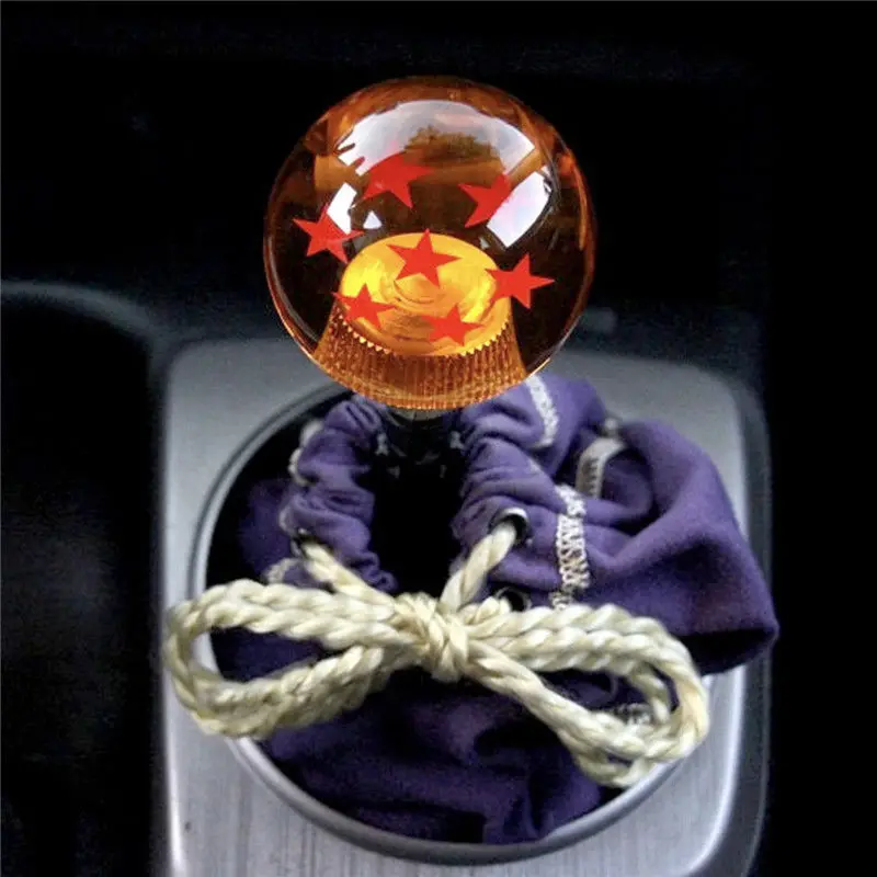 Car Accessories Auto Knob cars Star Dragon Ball Shift Motors Yellow Luminous Star Dragon Ball