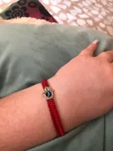 Pulsera con abalorio de cordel rojo para hombre y mujer, accesorio de mano ajustable con extensión de ojo turco, Parte incluida