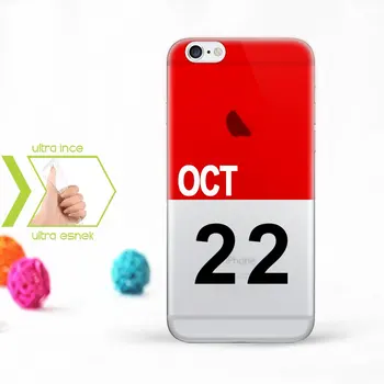 

Personalized iPhone 6-6 Plus Thin Transparent Silicone Phone Cover (Takvim-1)