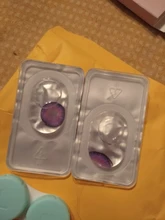 2 uds. De lentes para Cosplay, lentillas multicolores para ojos, maquillaje de Navidad, serie Anime, 1 par