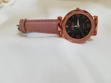 Reloj de pulsera informal de cuero para mujer, de cuarzo, con cielo estrellado, femenino