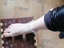 Pulsera para tobillo con diamantes de imitación, brazalete de cristal joyería, Color plata, elástica, 1/2/3/2021 filas, 4/5