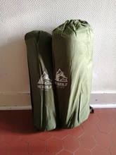 HEWOLF 2 + 1 empalmado exterior grueso 5cm inflable automático cojín al aire libre tienda de campaña de colchón de la cama 2 colores