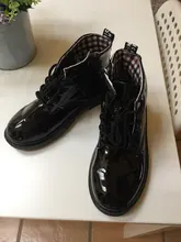 Nuevos zapatos, botas infantiles para talla para niños 21-37 Martin botas de chica de cuero de la PU impermeable de invierno de nieve zapatos chicas botas