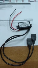 DC-DC de 12V a 5V, 3a, 15W, convertidor de potencia del coche, Micro Mini USB, fuente de alimentación de reducción de voltaje, adaptador de salida, baja protección automática de calor