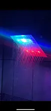 2020 New LED Rainfall Shower Head Square Shower Head Automatically RGB Color-Changing