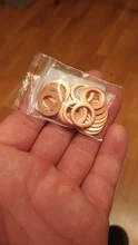 Gasket-Ring Sealing-Washer Flat-Seal Copper-Crush Brass M4 M16 DIN7603 M5 M8 Red M26