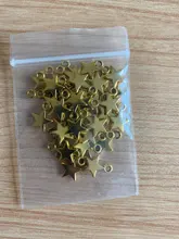 WYSIWYG-colgante de estrella pequeña para fabricación de joyas, 40 Uds., 11x8mm, 3 colores