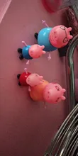 Figuras de acción de Peppa pig, George, familia de conejillos de indias, papá, mamá, Anime Original, juguetes para niños, regalo de Navidad