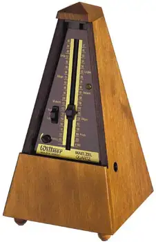 

803mq Maelzel quartz metronome digital, wooden case, matte, Wittner
