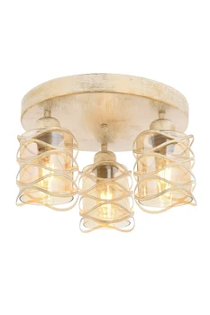

AVONNI AR-65036-3BCR Cream Patina Painted Ceiling Lamp, E27, Met