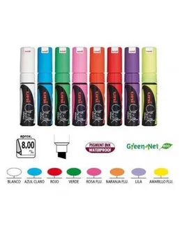 

CHALK MARKER LIQUID 8.0 MM. CHALK MARKER GREEN FLUOR