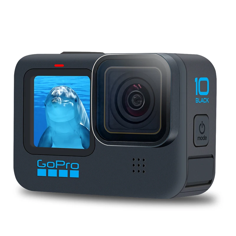 GoPro HERO 10 Black Underwater Action Camera 4K 5.3K60 Video, Helmet Sports Cam 23MP Photos, 1080p Live Streaming Go Pro HERO10 4