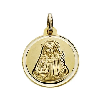 

Medal 18k Gold St. Lucia 18mm. Bezel [7573]