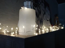 Lights Led-String Battery-Operated Firecracker Fairy Party Copper-Wire Christmas-Window